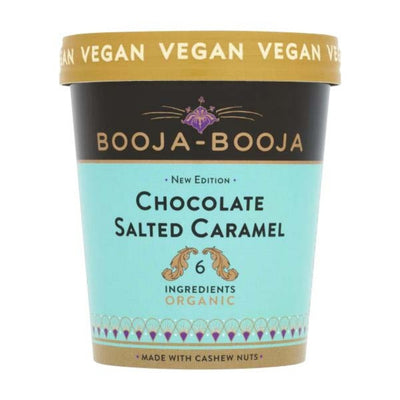 Booja-Booja Organic Ice Cream - Chocolate Salted Caramel 465ml