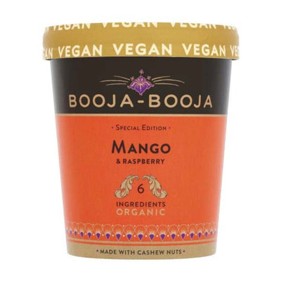Booja-Booja Organic Ice Cream - Mango & Raspberry 465ml