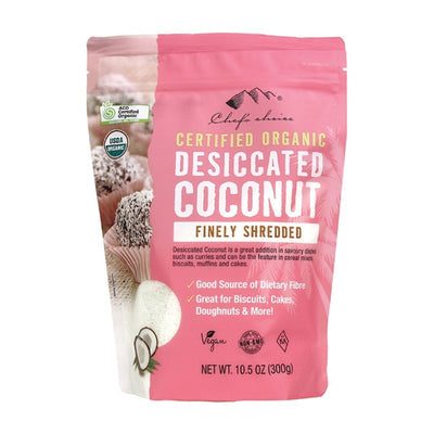 Chefs Choice Organic Coconut - Desiccated Fine 300g