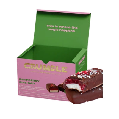 Crumble Foods Raspberry Ripe Bar Twin Pack RETAIL 110g