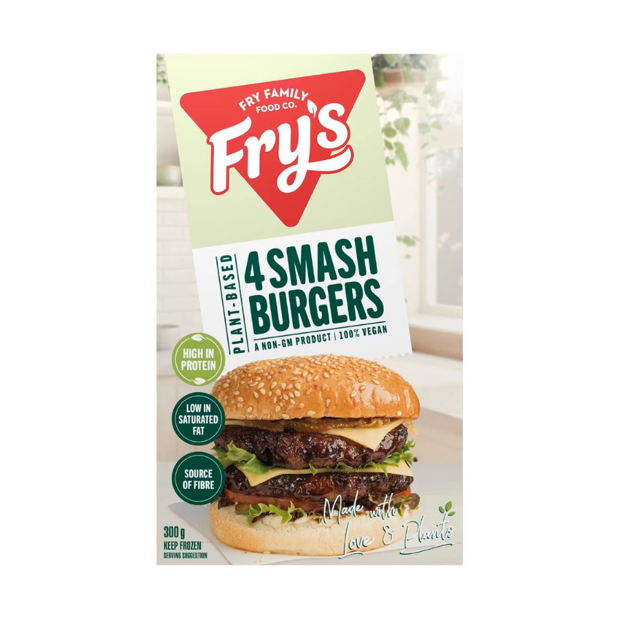 Frys Smash Beef-Style Burgers 4pk 300g