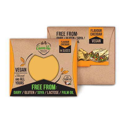 Green Vie Slices Cheddar 180g