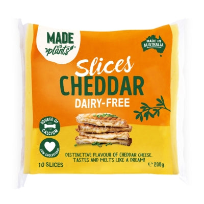 Made With Plants Cheddar Slices (200g)