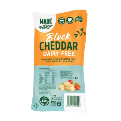 Made With Plants Cheddar Block (500g)