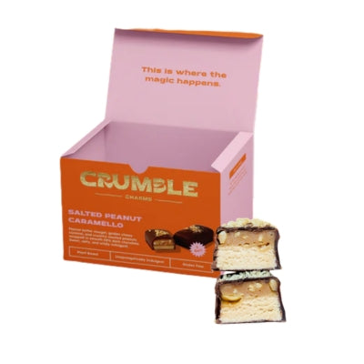 Crumble Foods Salted Peanut Caramello Twin Pack RETAIL 110g